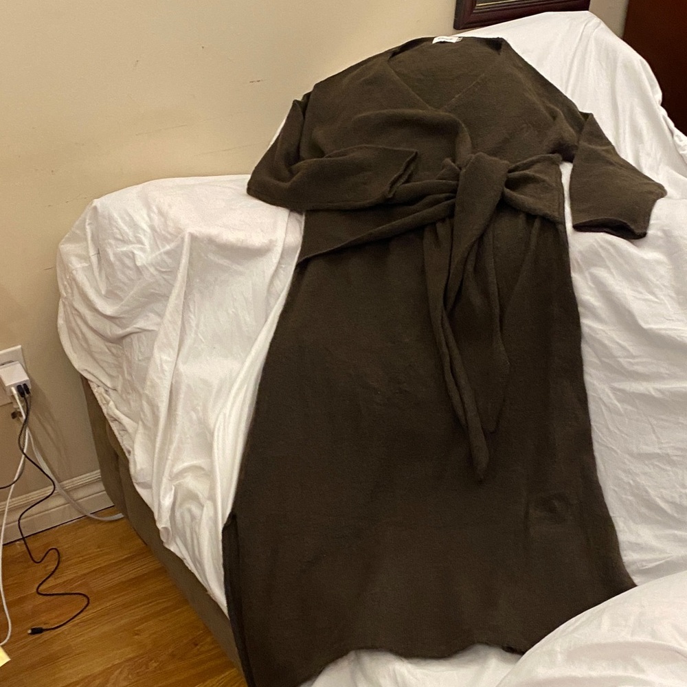 Charli - Keira Knit Wrap Dress - Dark Espresso